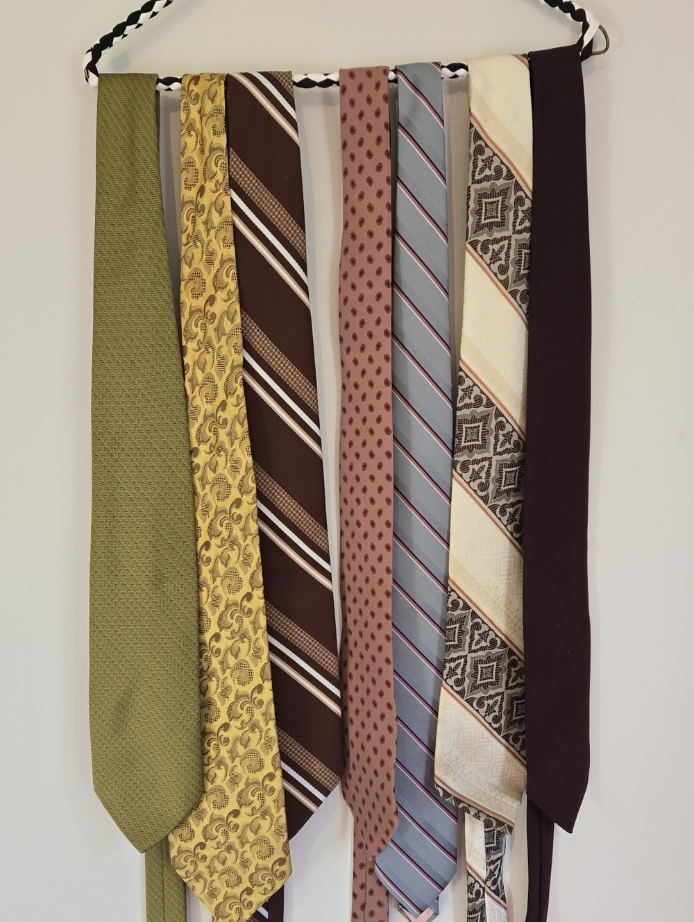 1970s Vintage Men's Assorted Multi-Color Necktie Collection Viso Doro Kipper